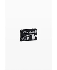 Desigual Women's Medium graffiti faux leather wallet