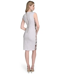 Calvin Klein Women's Sleeveless Scuba Sheath Dress