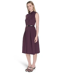 Calvin Klein Women's Sleeveless Scuba A-Line Dress