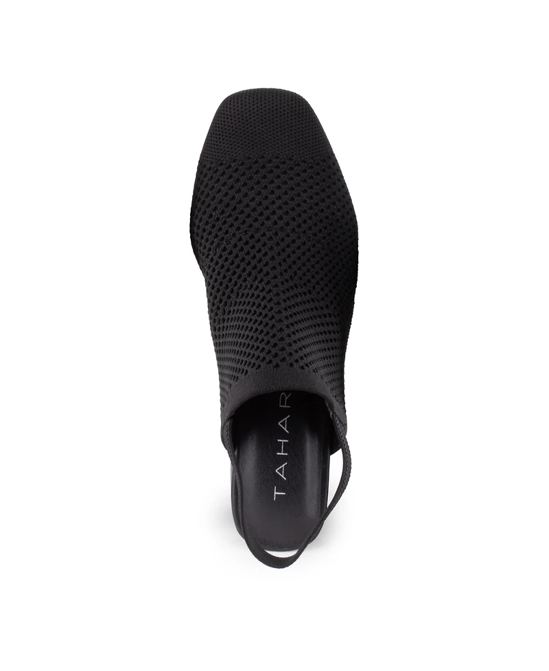 Tahari Women's Acropolis Knit Slip-On Mules