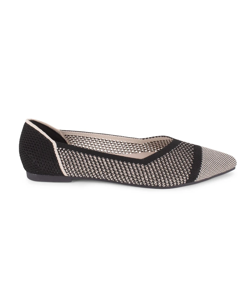 Tahari Women's Antigua Knit Slip-On Flats
