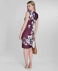 Calvin Klein Women's Scuba Floral-Print Sheath Dress