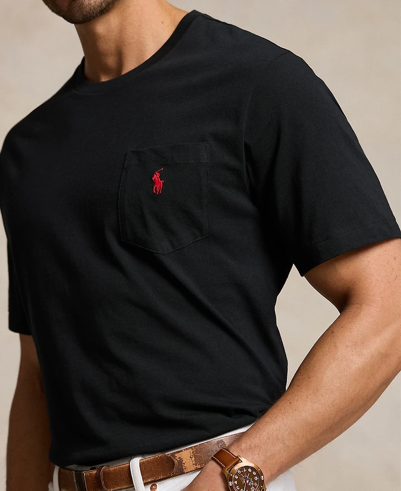 Polo Ralph Lauren Men's Big & Tall Crew-Neck Pocket T-Shirt