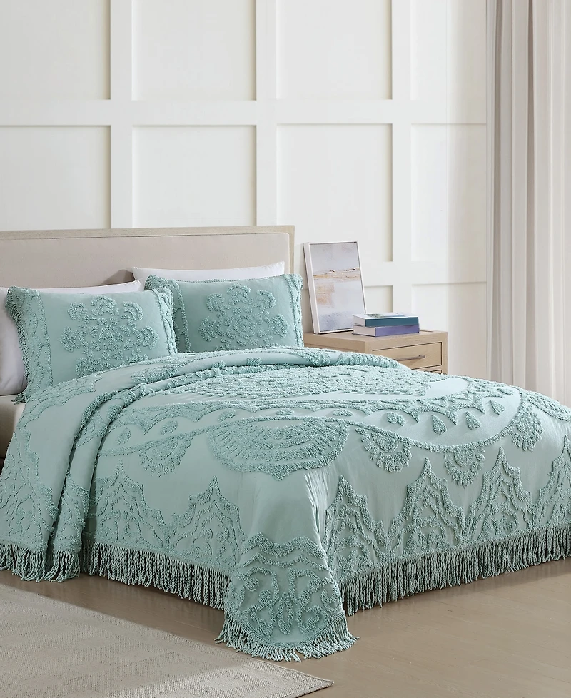 Beatrice Home Fashions Lotus Chenille Lightweight Bedspread