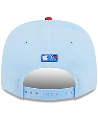 New Era Men's Light Blue/Red Los Angeles Angels 2025 Fourth of July 9SEVENTY Adjustable Hat