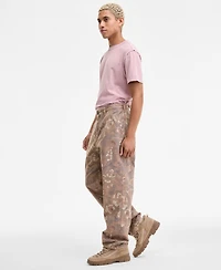 Sun + Stone Men's Pippen Relaxed-Fit Cotton Floral Carpenter Pants, Macy's Exclusive
