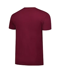 Fanatics Unlabeled Men's Maroon Virginia Tech Hokies Basic Distressed Arch Mascot T-Shirt