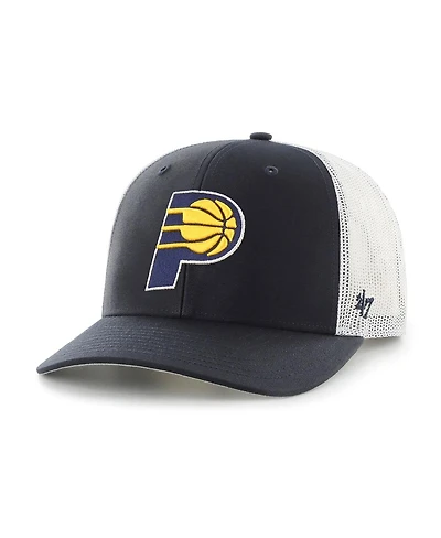 '47 Brand Men's Navy Indiana Pacers Primary Logo Trucker Adjustable Hat