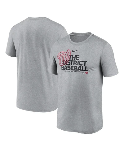 Nike Men's Heathered Charcoal Washington Nationals Local Rep Legend Performance T-Shirt