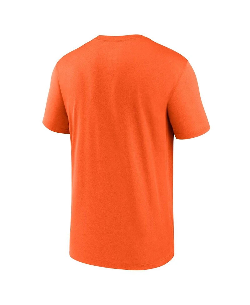 Nike Men's Orange Denver Broncos Primetime Legend Wordmark Performance T-Shirt