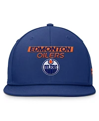 Fanatics Men's Blue Edmonton Oilers Authentic Pro Prime Snapback Hat