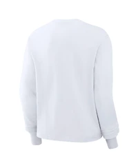 Nike Women's White Miami Dolphins Essential Long Sleeve Boxy T-Shirt