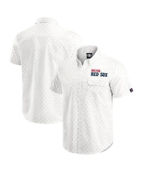 Darius Rucker Collection by Fanatics Men's Cream Boston Red Sox Printed Button-Down Shirt