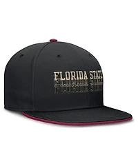 Nike Men's Black Florida State Seminoles True Primetime Performance Fitted Hat