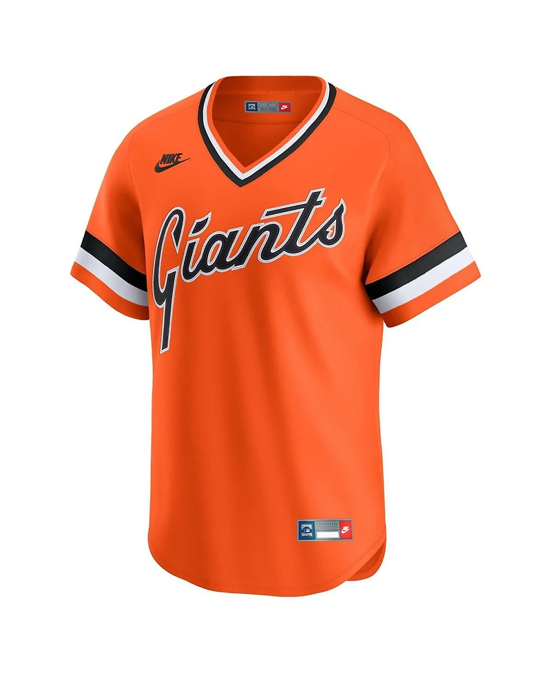 Nike Men's Orange San Francisco Giants Throwback Cooperstown Collection Limited Jersey