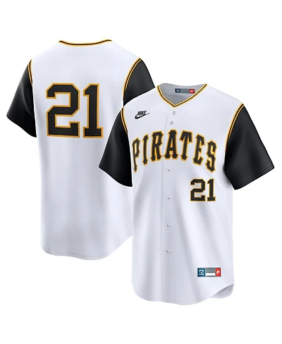 Nike Men's Roberto Clemente White Pittsburgh Pirates Cooperstown Collection Limited Jersey