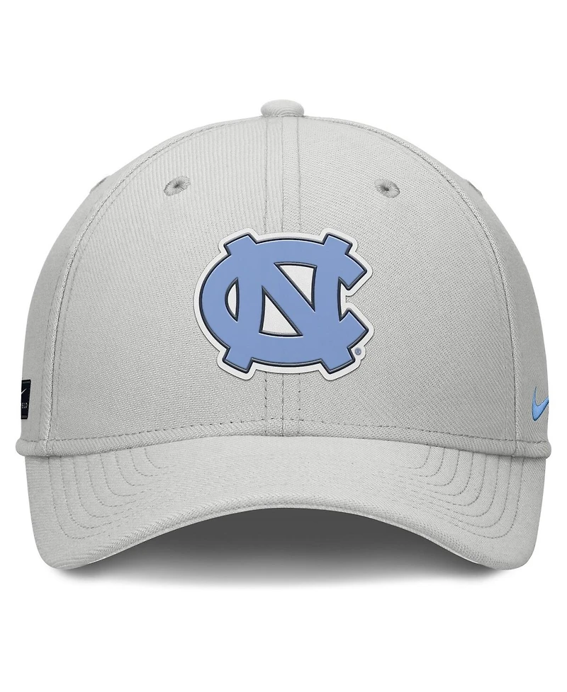 Nike Men's Gray North Carolina Tar Heels Rise Practice Performance Adjustable Hat