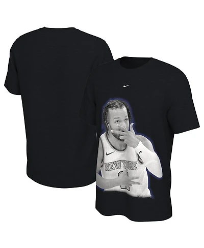 Nike Men's and Women's Jalen Brunson Black New York Knicks Player Graphic T-Shirt