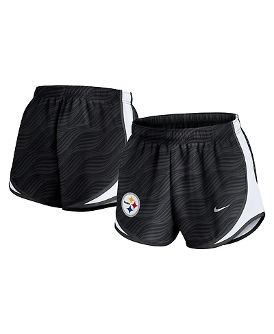 Nike Women's Anthracite Pittsburgh Steelers Tempo Performance Shorts