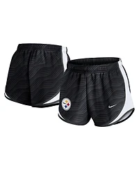 Nike Women's Anthracite Pittsburgh Steelers Tempo Performance Shorts