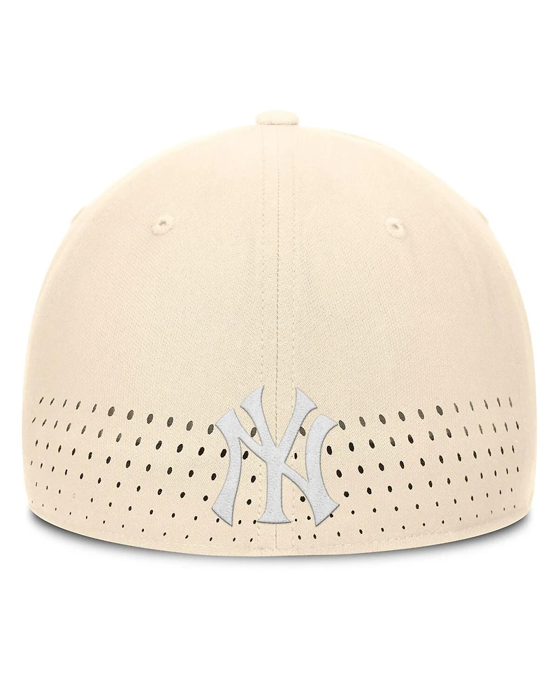 Nike Men's Cream New York Yankees Rise Performance Flex Hat