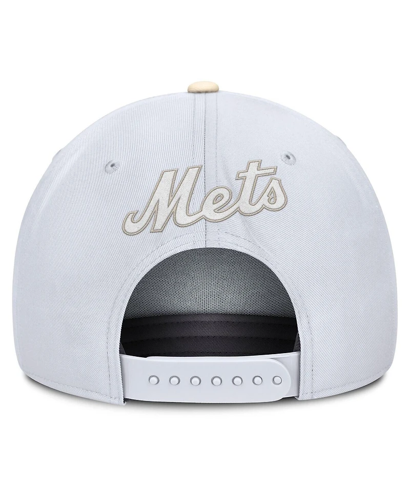 Nike Men's White/Cream New York Mets Pro Performance Snapback Hat