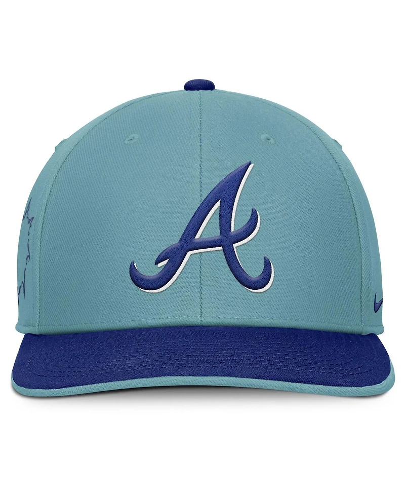 Nike Men's Turquoise Atlanta Braves Father's Day Pro Performance Snapback Hat