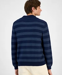 Sun + Stone Men's Striped Shawl-Collar Sweater, Macy's Exclusive