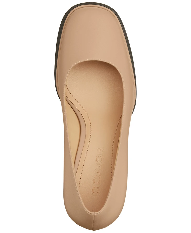 Coach Women's Sculpted Block Heel Pumps