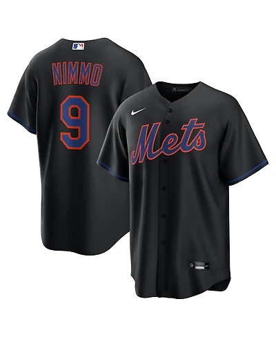 Nike Men's Brandon Nimmo Black New York Mets Alternate Replica Jersey