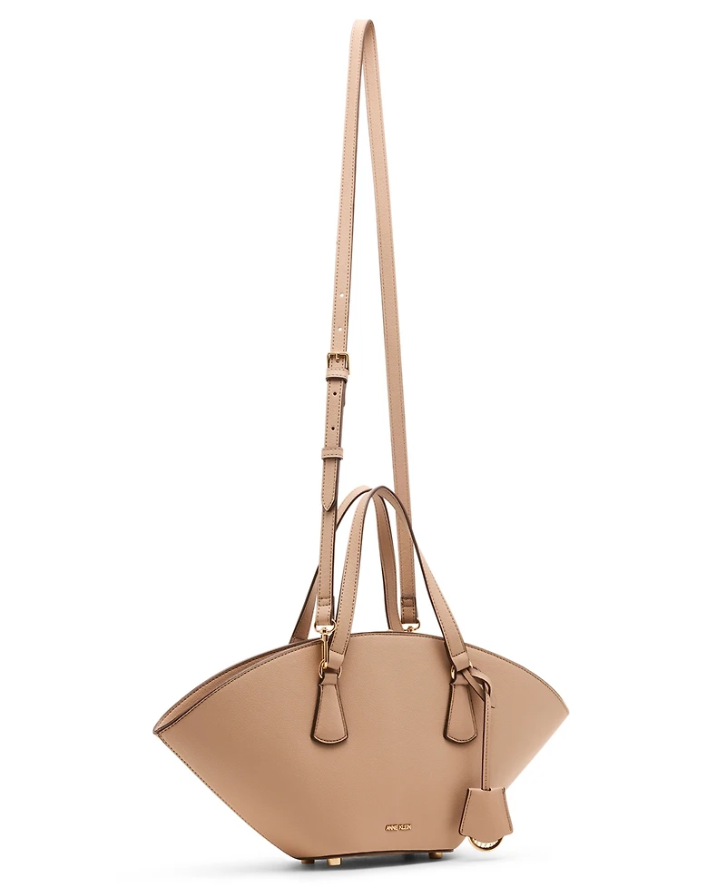 Anne Klein Curved Small Convertible Strap Tote Bag