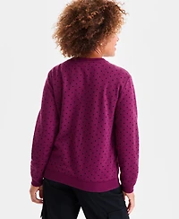 Style & Co Women's Printed Crewneck Sweatshirt, Macy's Exclusive