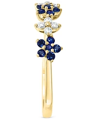 Lali Jewels Ruby (3/8 ct. t.w.) & Diamond (1/6 Five Flower Ring 14k Gold (Also White Gold)