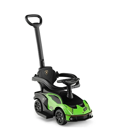 Boyel Living 3-in-1 Licensed Lamborghini Ride on Push Car with Handle Guardrail