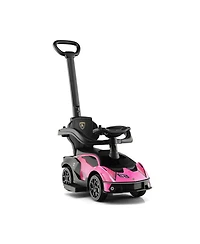 Boyel Living 3-in-1 Licensed Lamborghini Ride on Push Car with Handle Guardrail
