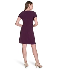Tommy Hilfiger Women's Button-Trim Shift Dress
