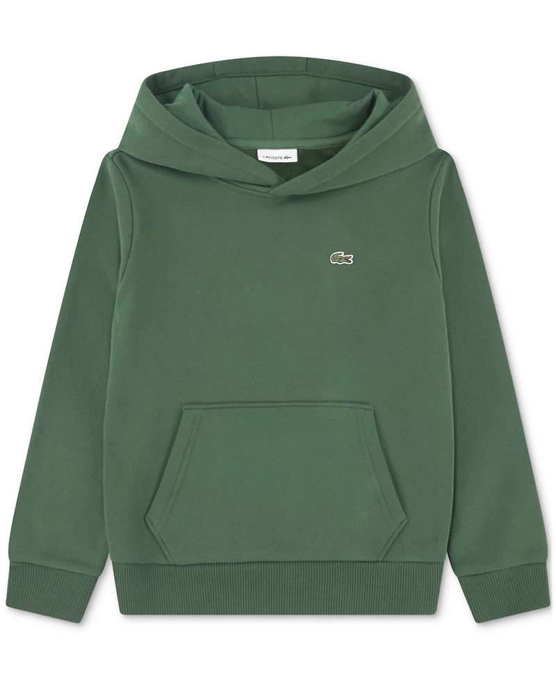 Lacoste Big Boys Core Fleece Pullover Hoodie