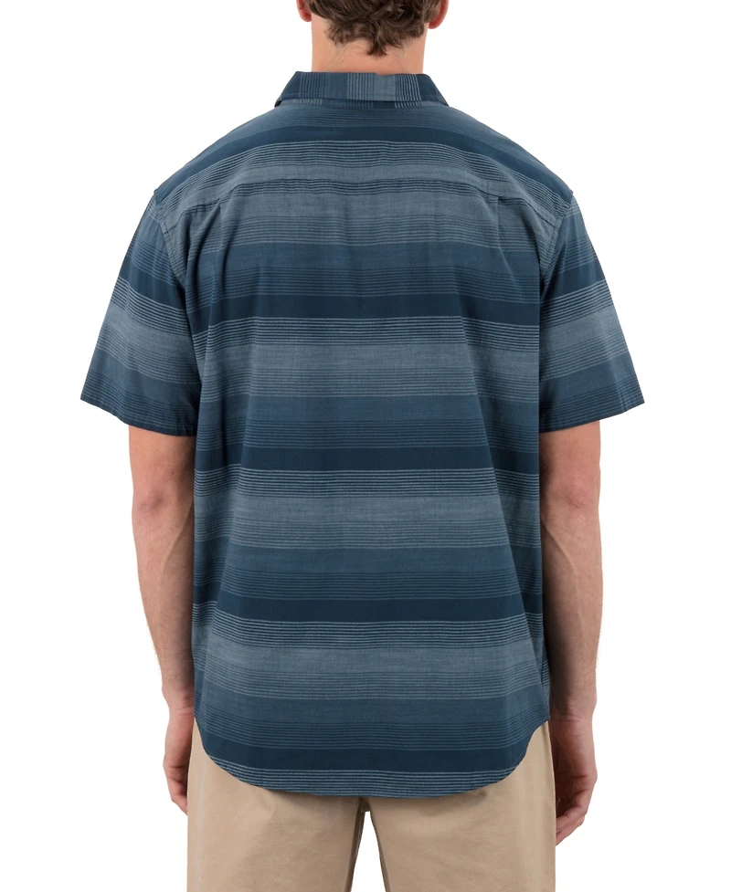 Hurley Men's Lido Stripe Short Sleeve Shirt