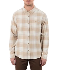 Hurley Men's Portland Stretch Flannel Long Sleeve Shirt