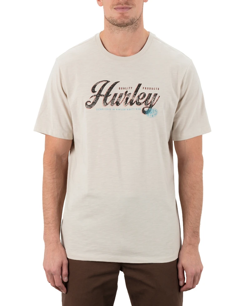 Hurley Men's Gas Station Slub Short Sleeve T-Shirt