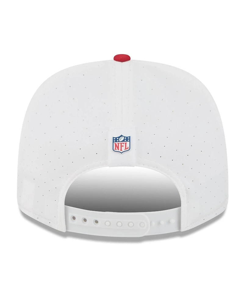 New Era Men's White/Scarlet San Francisco 49ers 2025 Nfl Training Camp 9SEVENTY Adjustable Hat