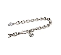 Steve Madden Imitation Pearl & Chain Belt