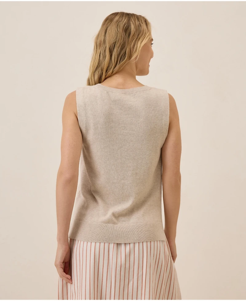 Pact Women's Organic Cotton Classic Fine Knit Shell