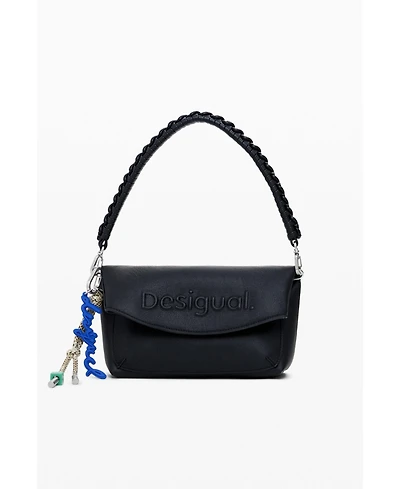 Desigual Women's Medium 3D logo flap bag