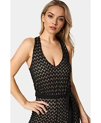 Bebe Women's Lace V-Neck Jumpsuit