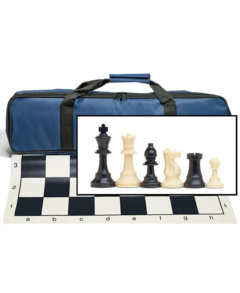 We Games Travel Tournament Chess Set, 20 Board, Bag, 3.75 in. King