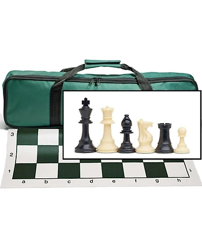 We Games Travel Tournament Chess Set, 20 Board, Bag, 3.75 in. King