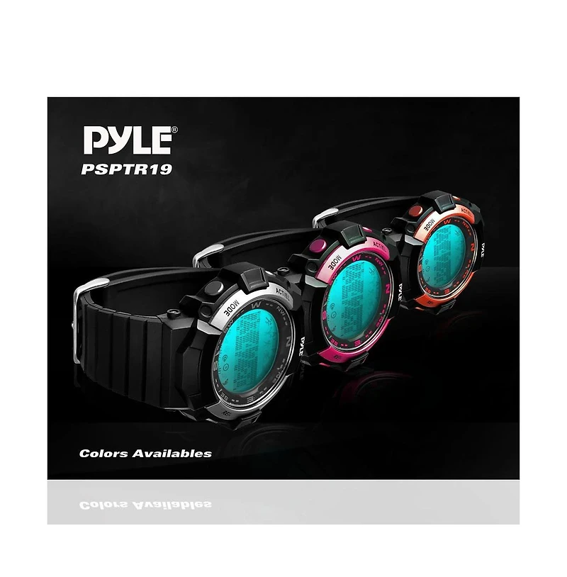 Pyle Multi-Function Sports Watch with Sleep Monitor & Step Counter (Orange)