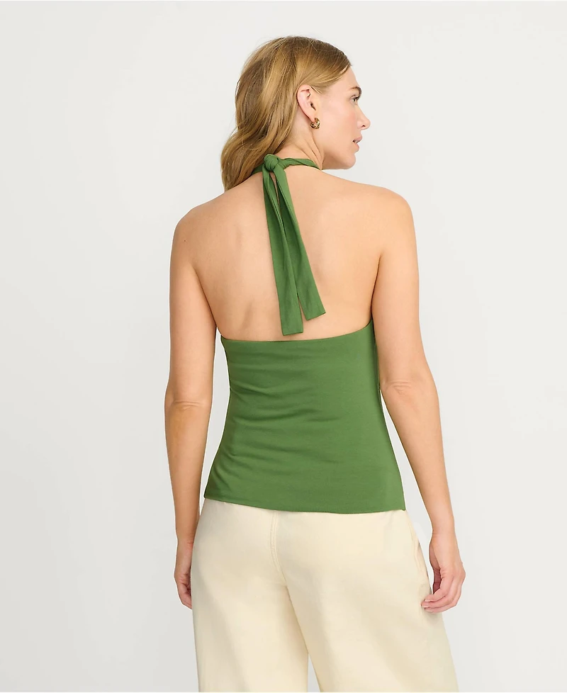 Lands' End Women's Slender Twist Front Halter Top