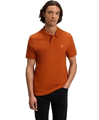 Boss by Hugo Men's Slim-Fit Stretch-Cotton Logo Patch Polo Shirt